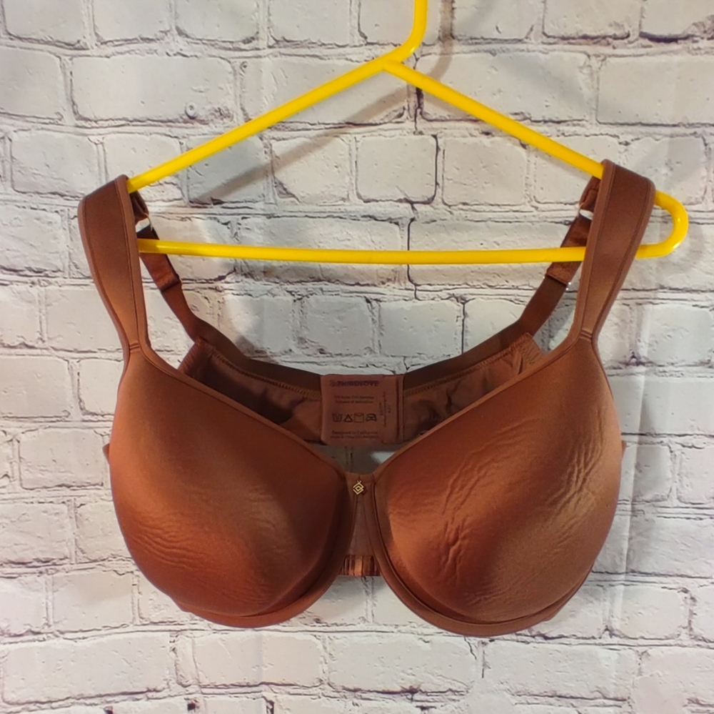 ThirdLove 24/7 Perfect Coverage Brown Bra 42F